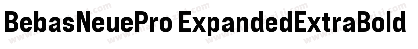 BebasNeuePro ExpandedExtraBold字体转换